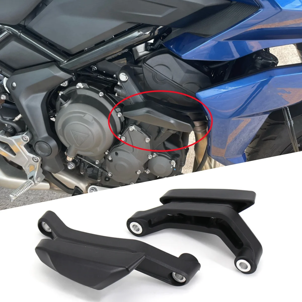 

For Trident 660 Motorcycle Left And Right Frame Slider Fairing Anti Crash Protector Engine Guard Fall Protection FOR TRIDENT 660