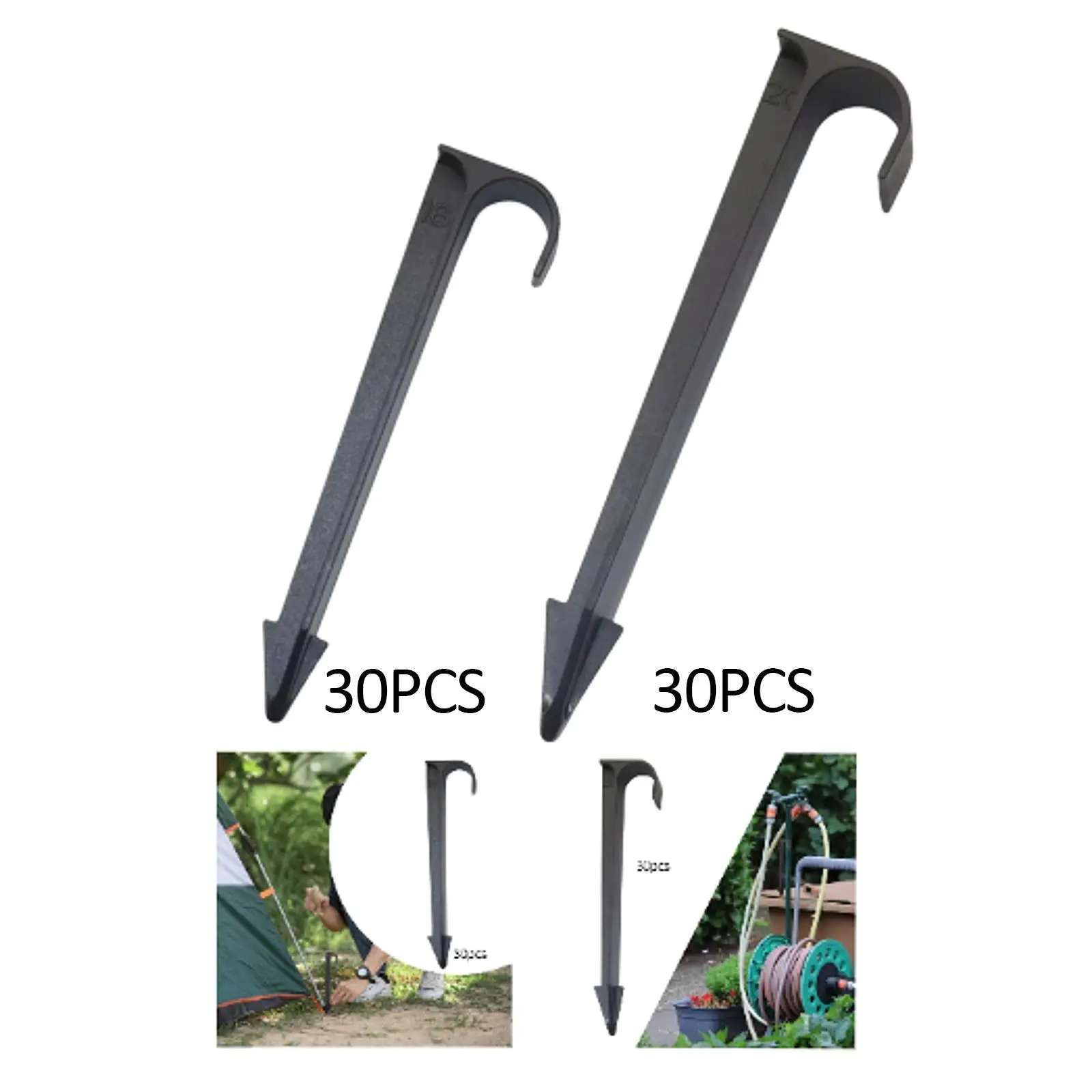 

30Pcs Garden Hose Stakes Wear Resistant Irrigation Tubing Holds for Outdoor