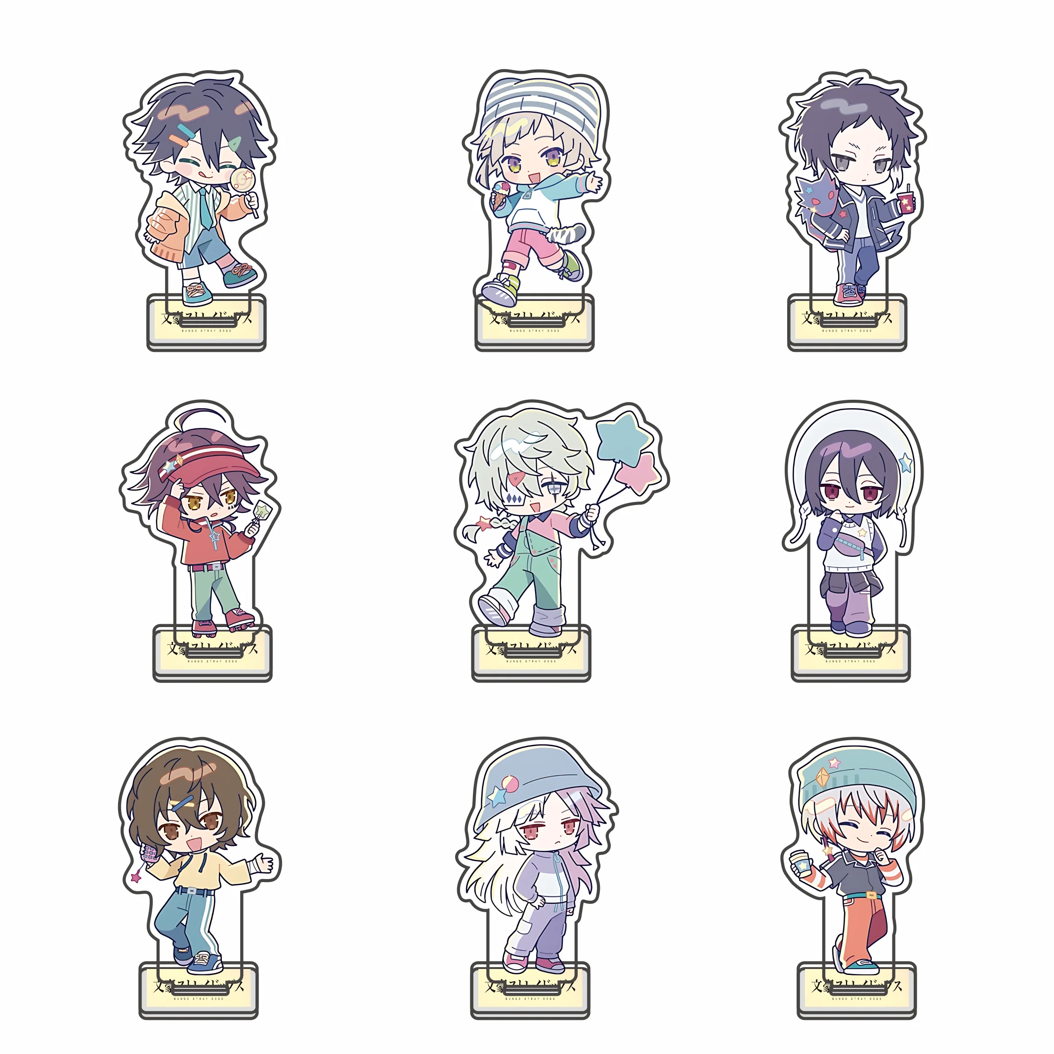Anime Bungo Stray Dogs 10cm Acrylic Stand Atsushi Nakajima Tabletop Decorations Accessories Decor Gifts Key chain
