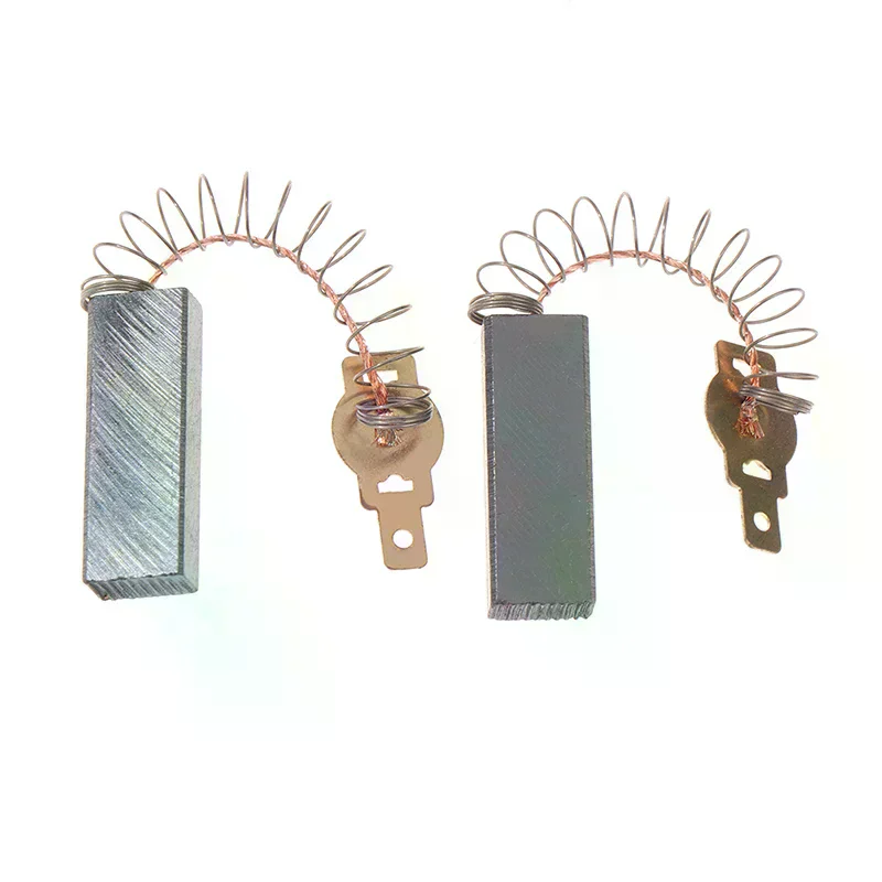 Durable High Quality 2pcs Spring and Wires Electric Motor Carbon Brushes for Dust Collector Cleaner Power Tool for Home Works