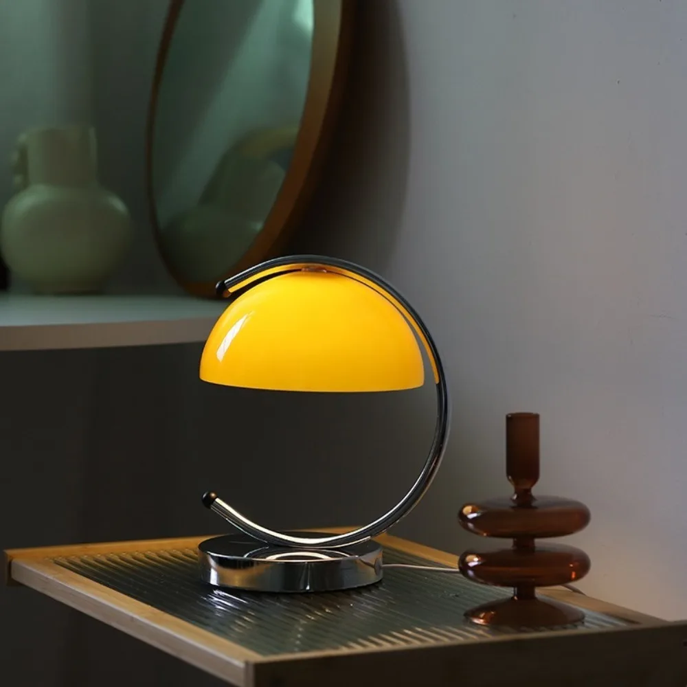 Bauhaus Retro Table Lamp Cross-border Amazon Trendy Bedroom Glass Bedside Lamp