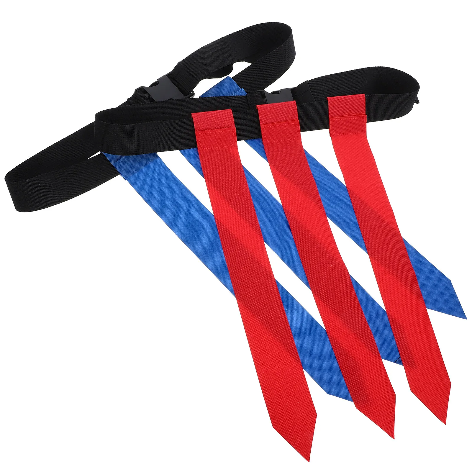 2Pcs Football Flag Belt Adjustable Sturdy Nylon PVC Flag Waistband for Teens Football Training Outdoor