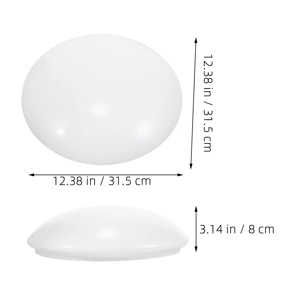 

Ceiling Light Replacement Plastic Dome Diffuser Round Light Fixture Cover Easy Clip-On Installation For Bathroom