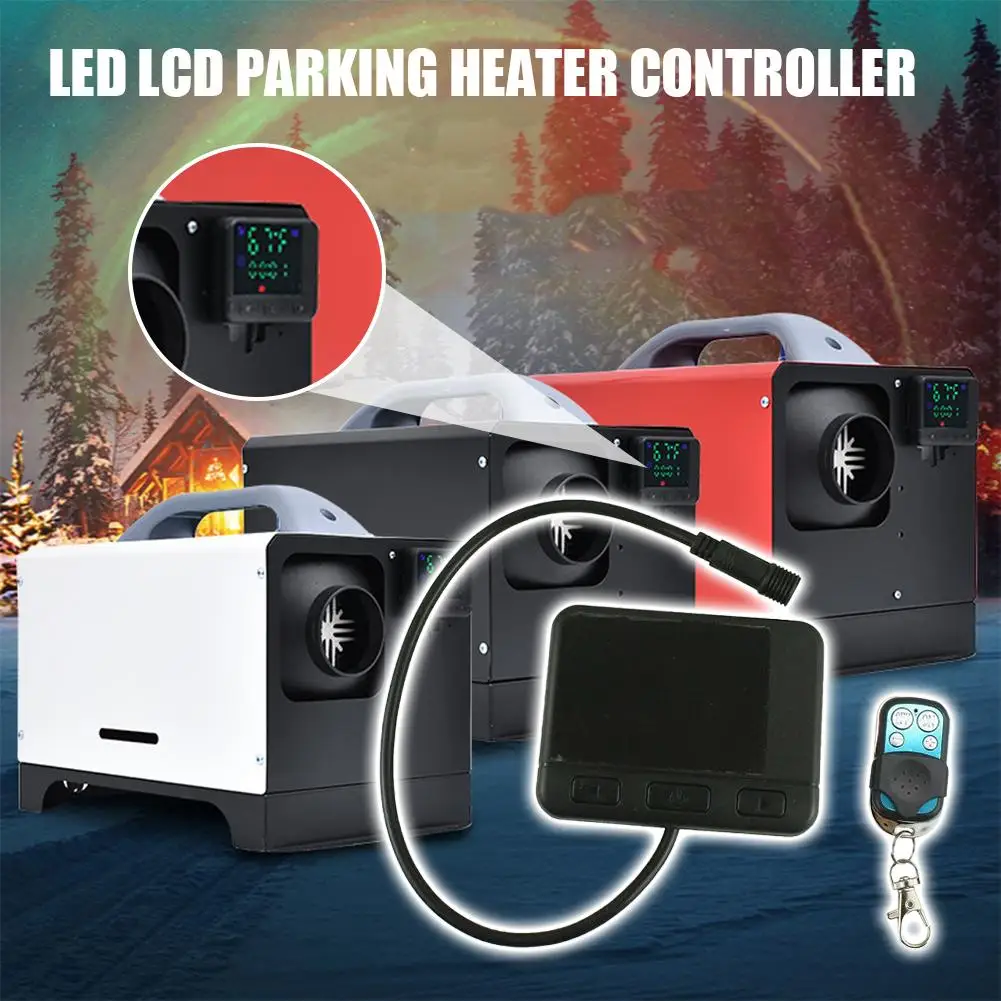 12V 24V Universal Diesel Heater Controller Air Parking Heater LCD Monitor Switch Heating Device Controller Remote Control