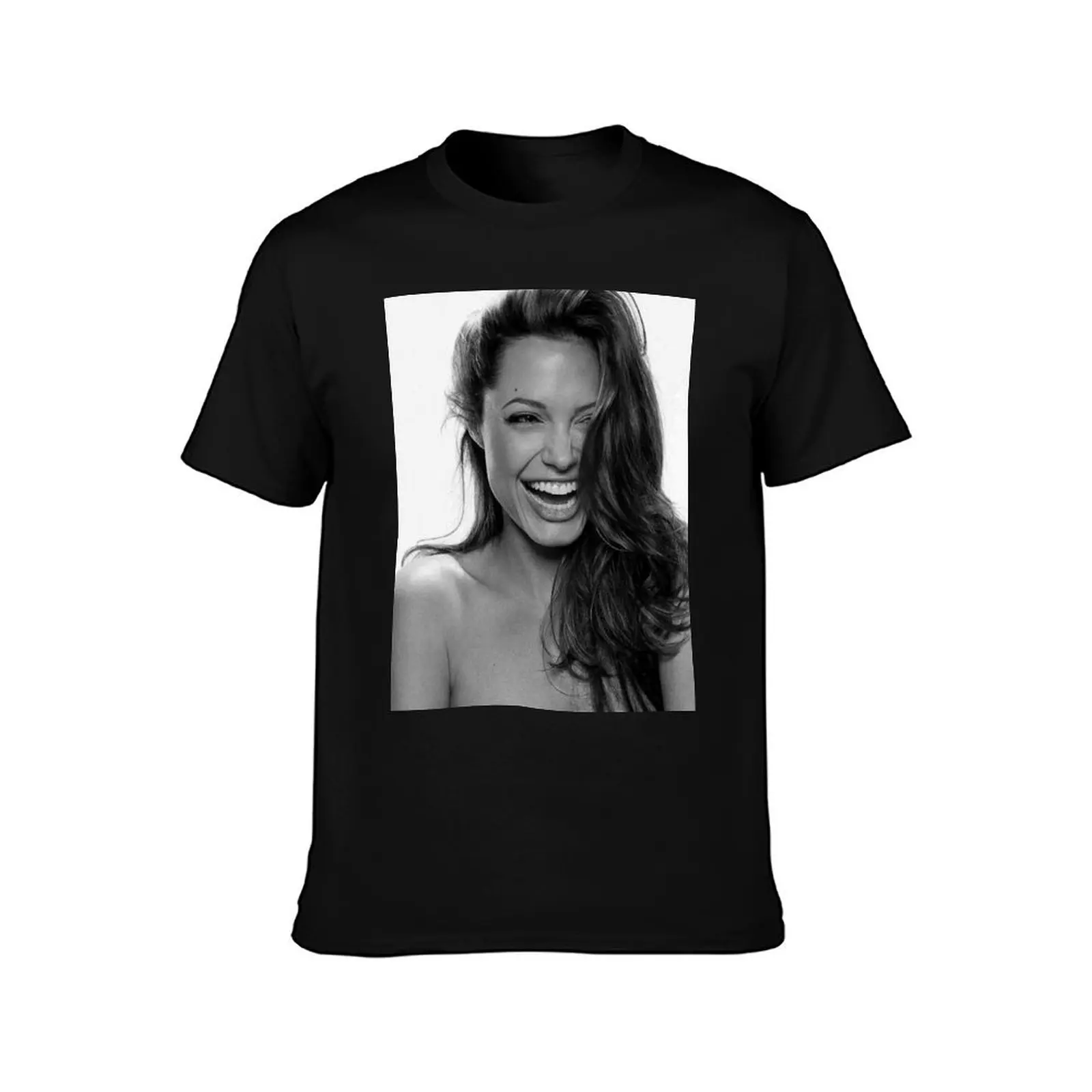 Angelina Jolie T-Shirt cute clothes quick drying cute tops heavyweights mens workout shirts