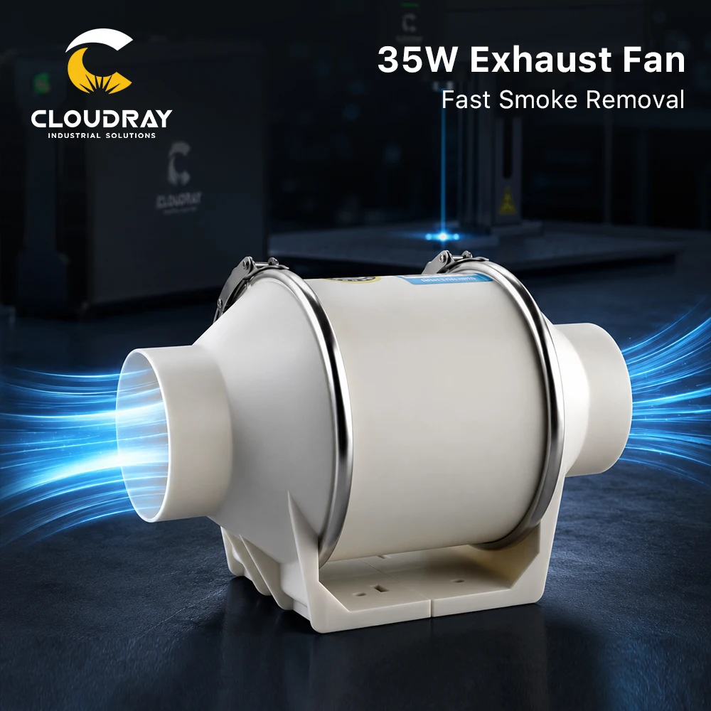 Cloudray Exhaust Fan Home Mute Inline Duct Fan Bathroom Exhaust Fan Ventilation Equipment Kitchen Bathroom Wall Mounted