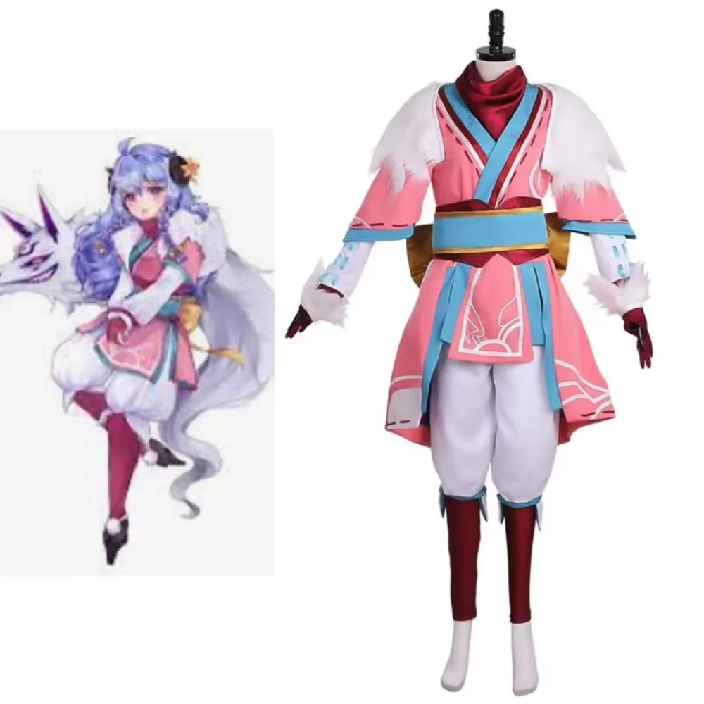 

Game LOL Spirit Blossom Kindred Cosplay Costume Adult Women Eternal Hunters Costume Custom Made