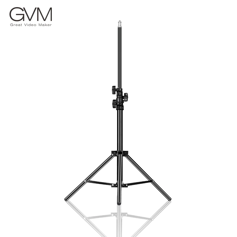 

GVM 1.8M 2M 2.8M Photographic Lighting Stand Fill Light Stand Adjustable Tripod With 1/4 Screw For Flash Softbox Panel light