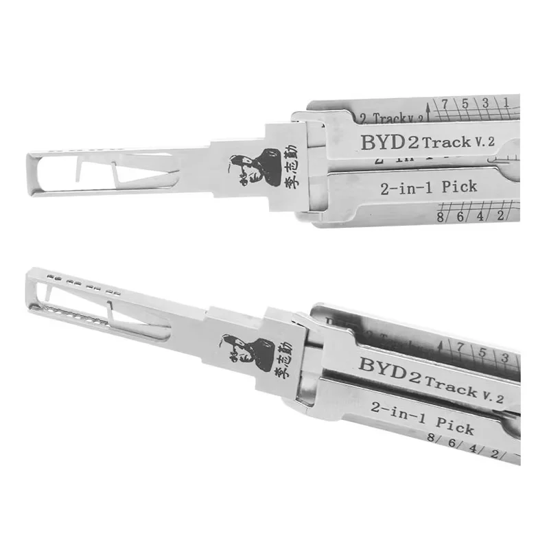 Original Lishi BYD2 2-in-1 Schlossöffner-Decoder für Zündung und Autotüröffnung für BYD Qin PLUS, Song PLUS, Yuan, Song, Tang Vertical Millin – Detail 1