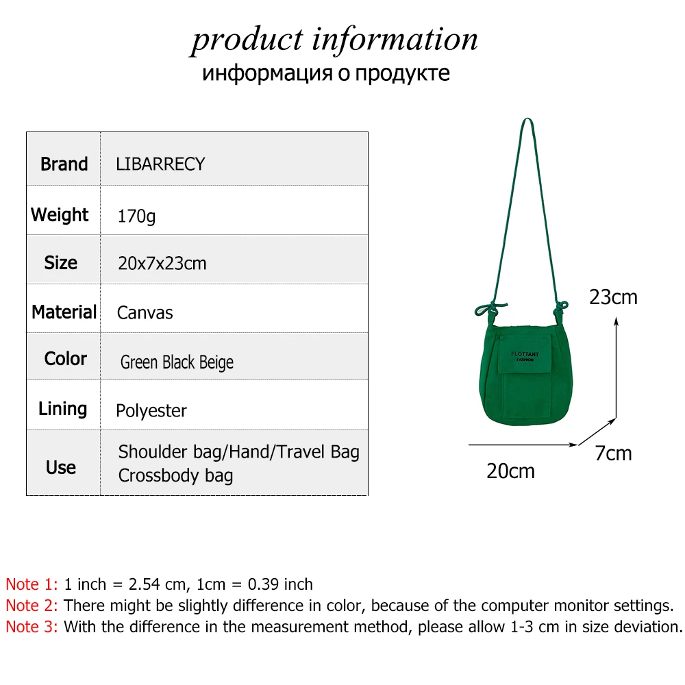 New Ladies Shoulder Bag Solid Color Trumpet Ladies Mobile Phone Bag Purse Solid Color High Quality Canvas Women Crossbody Bags