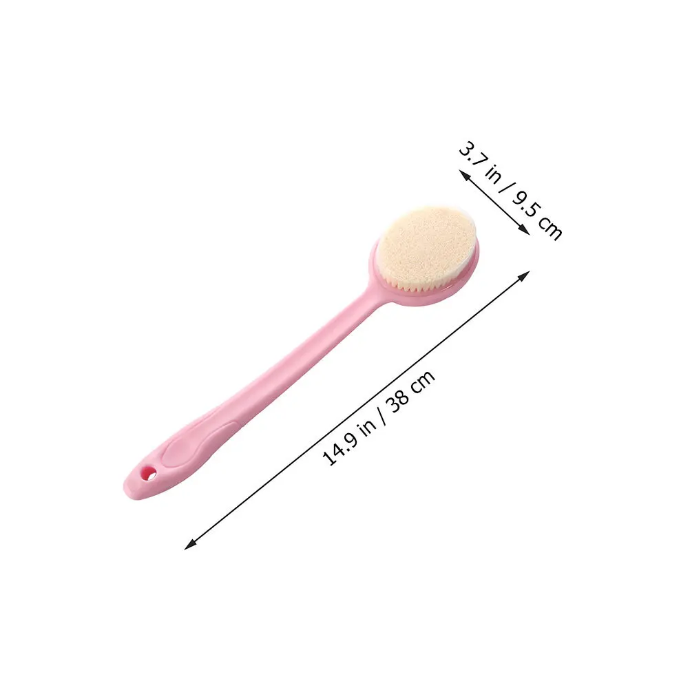 

Long Handle Shower Brush Premium Body Scrubber with Hanging Hole for Easy Drying Exfoliating Bath Back Cleaner Daily Use