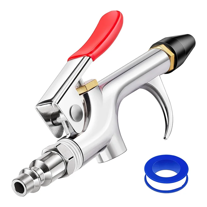

A74E-Air Nozzle Blow Gun Two-Way Air Nozzle Blow Gun With 1/4" Standard Quick Connector And Rubber Tip