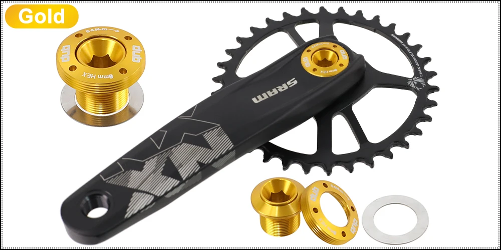 HEPPE Fahrrad Kurbel Arm Kappe DUB Kurbel Abdeckung für SRAM NX/GX/Force/XX1/AXS Kurbel DUB Kappe Kurbelgarnitur Schraube Sram Kurbel Bolzen Feststellschraube – Detail 11