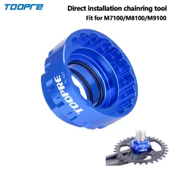 TOOPRE Chainring Removal Tool Fit Shimano 12 Speed M7100/M8100/M9100 Direct Chainring Rotor Crankset tool MTB Blue/Titanium