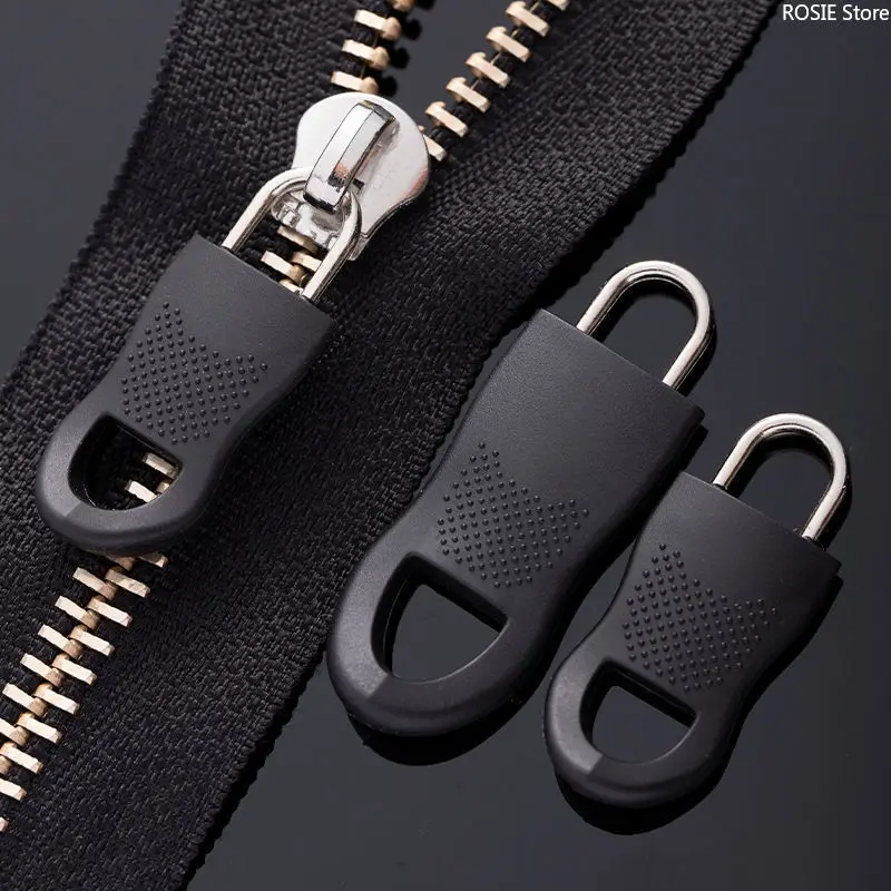 8Set Replacement Zipper Pull End Clothing Zip Fixer Broken Buckle Zip Cord Tab Bag Suitcase Tent Backpack Repair Tool