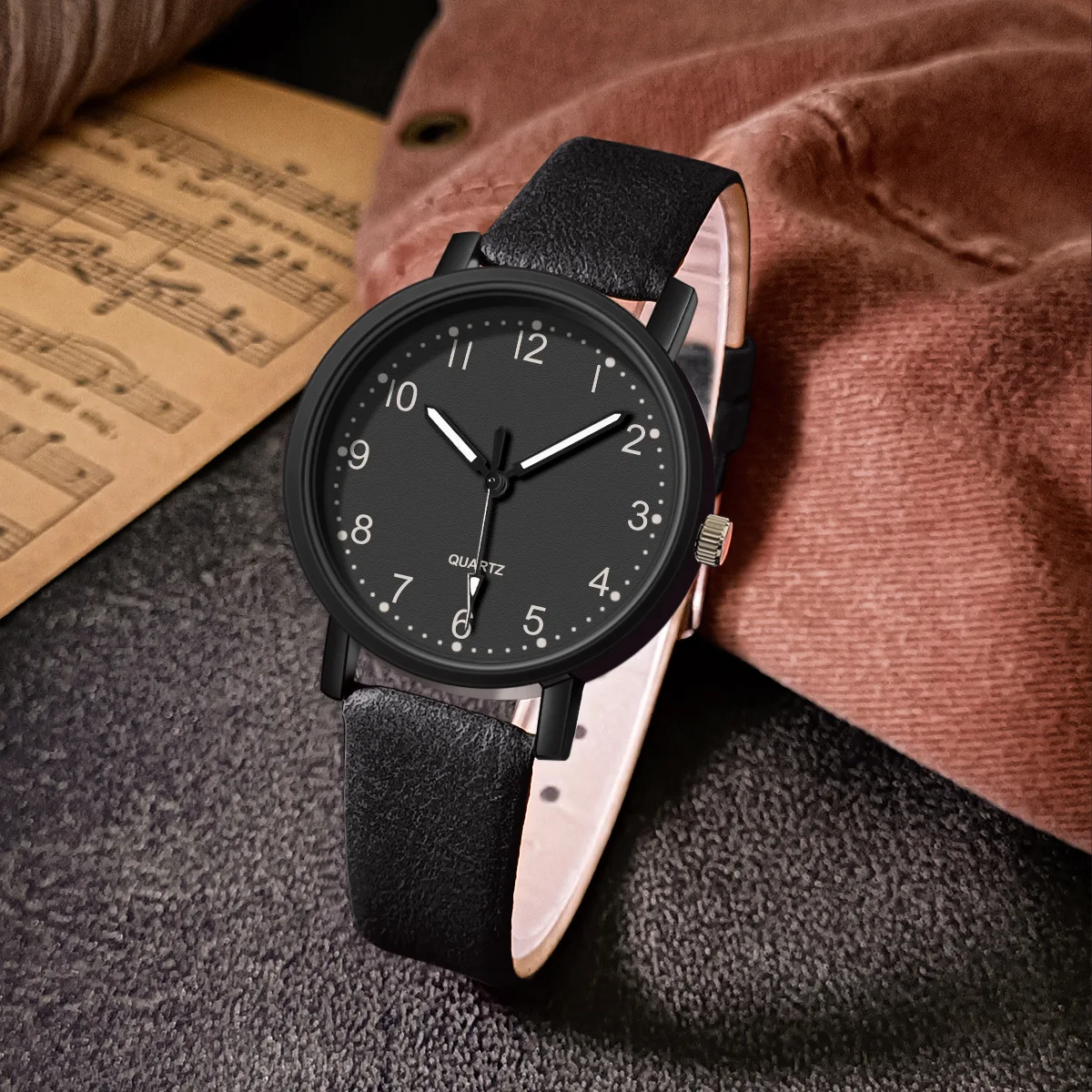 Fashion Casual Ladies Quartz Watches Vintage PU Leather Strap Wristwatch Women Clock Gift Popular Relogio Feminino