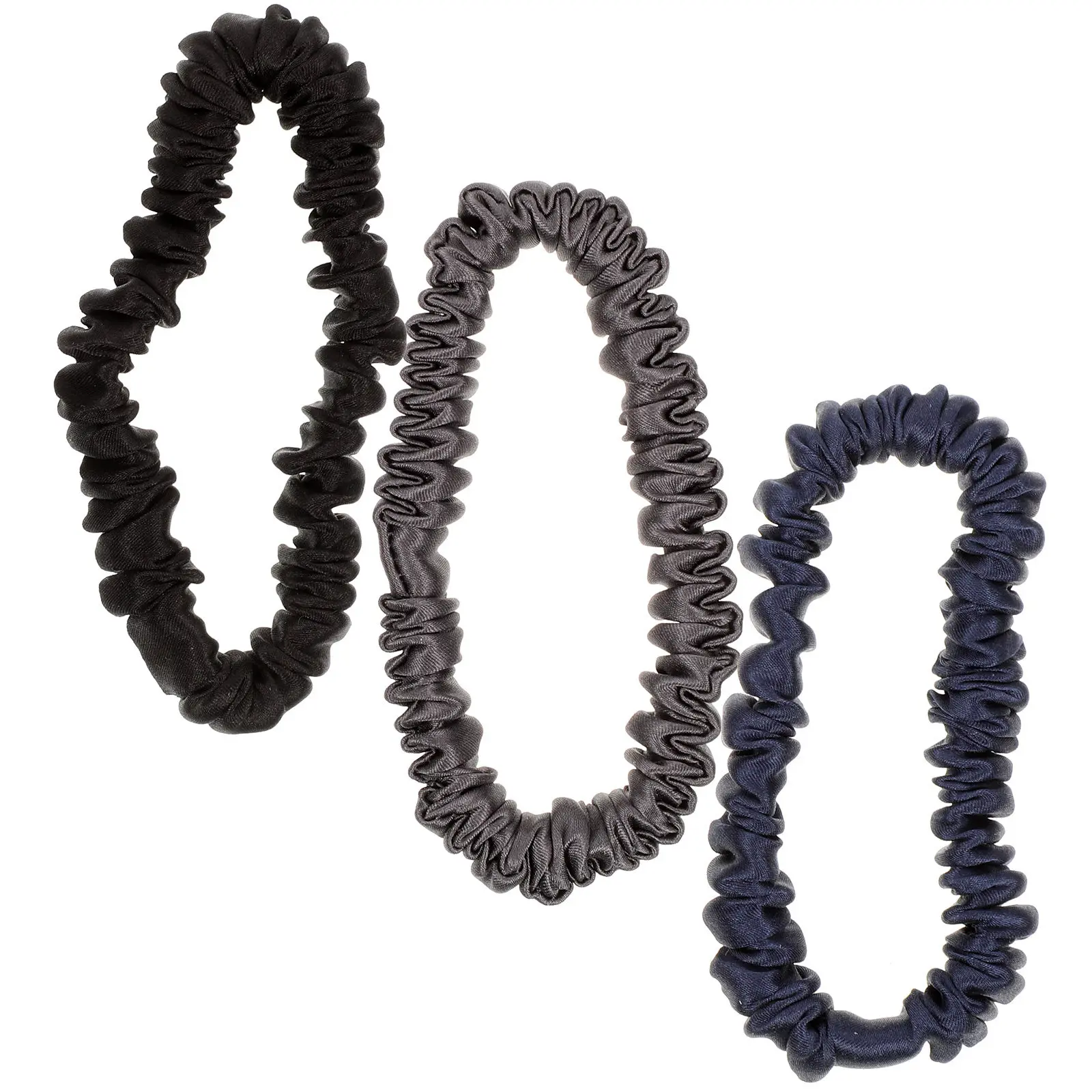 

3Pcs Elastic Hair Scrunchies Stylish Simple Design All Match Color for Women Girls Ponytail Holders Bun Maker Daily Party Office