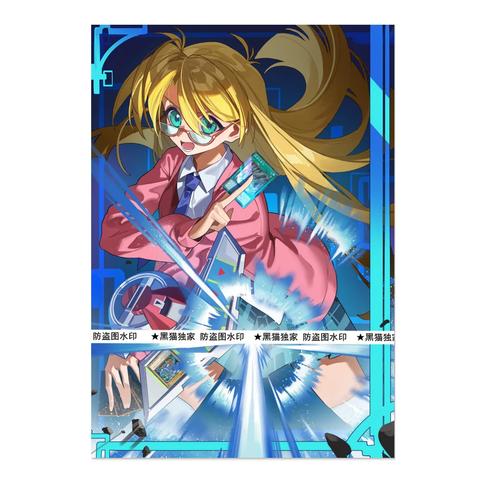 60 unids/set 63X90Mm Diy Yu-Gi-Oh! Fundas para tarjetas Rebecca Hawkins Color Flash Ygo Rebecca Hawkins funda protectora para tarjetas juguetes de regalo