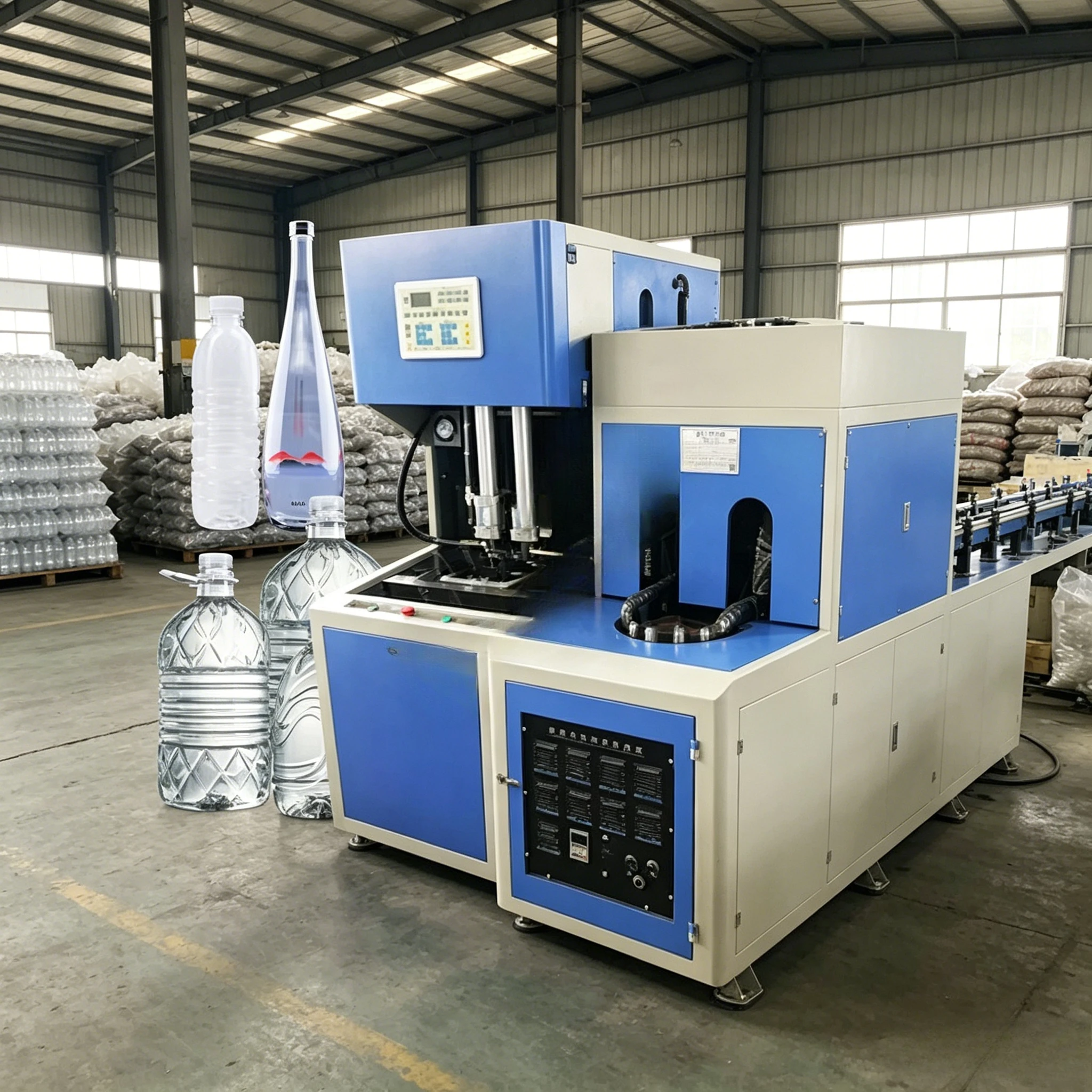 Mini Small Scale PET Blow Molding Machine Portable Bottle Making Equipment for Drinking Water Juice Beverage Customized