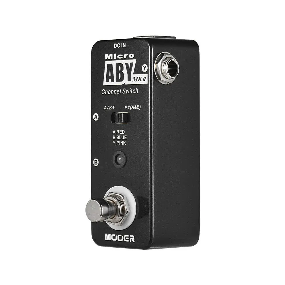 MOOER ABY MKII Electric Guitar Effect Pedal Mini Channel Switch Pedal True Bypass Full Metal Shell Guitar Parts & Accessories