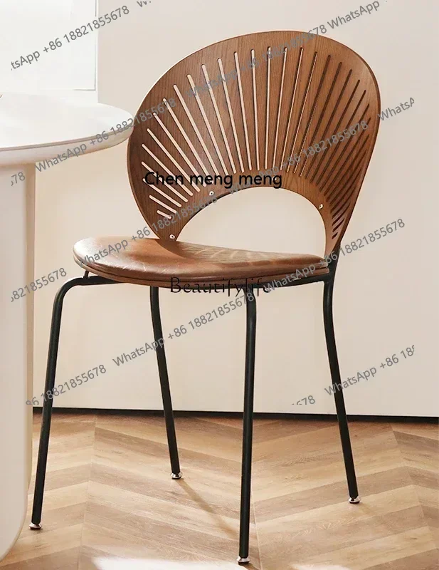 

style Household French light luxury back chair solid wood wrought iron dining chair ss 8617