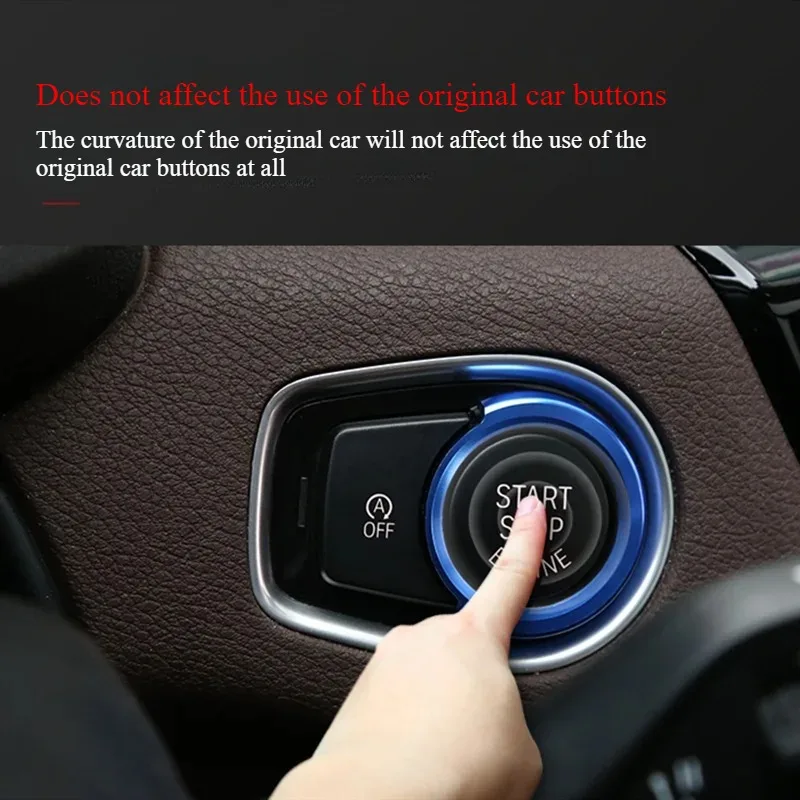 

For BMW 1 2 3 4 Series X1 F48 F20 F21 F30 F32 F33 F34 F36 F45 F46 Car Engine Start button Stickers Ignition Key Ring trim Cover