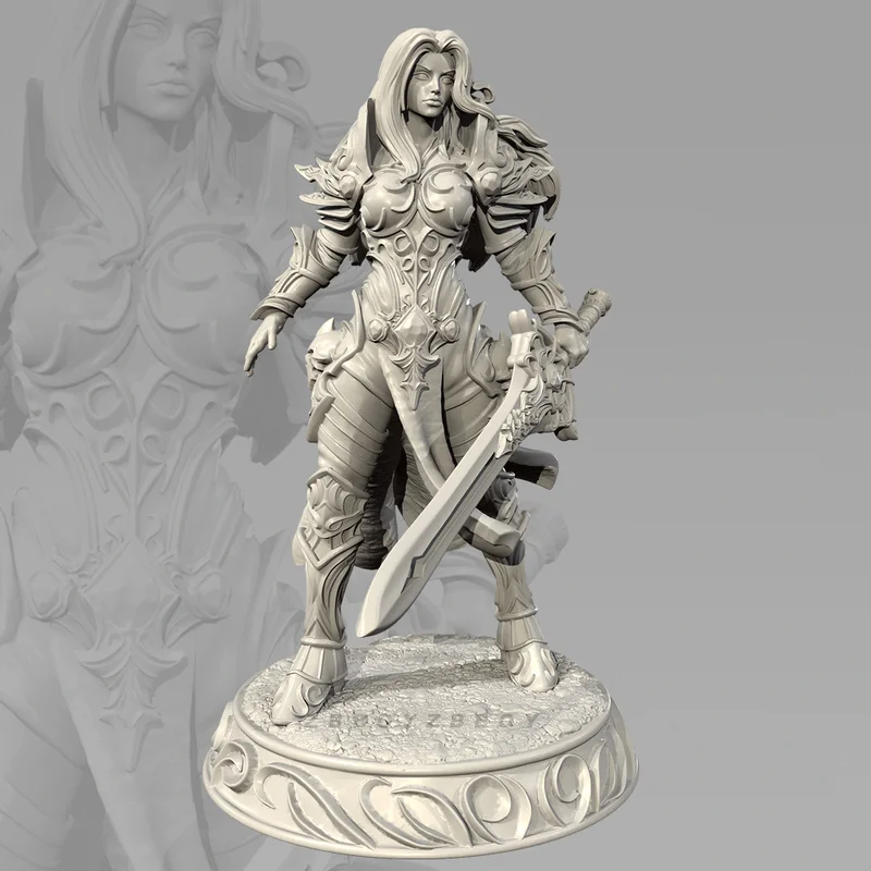 30mm 40mm 65mm la digne d'un épéiste résine modèle Figure Gk Micro Miniature 3d imprimé blanc modèle jouet non assemblé et Unpai