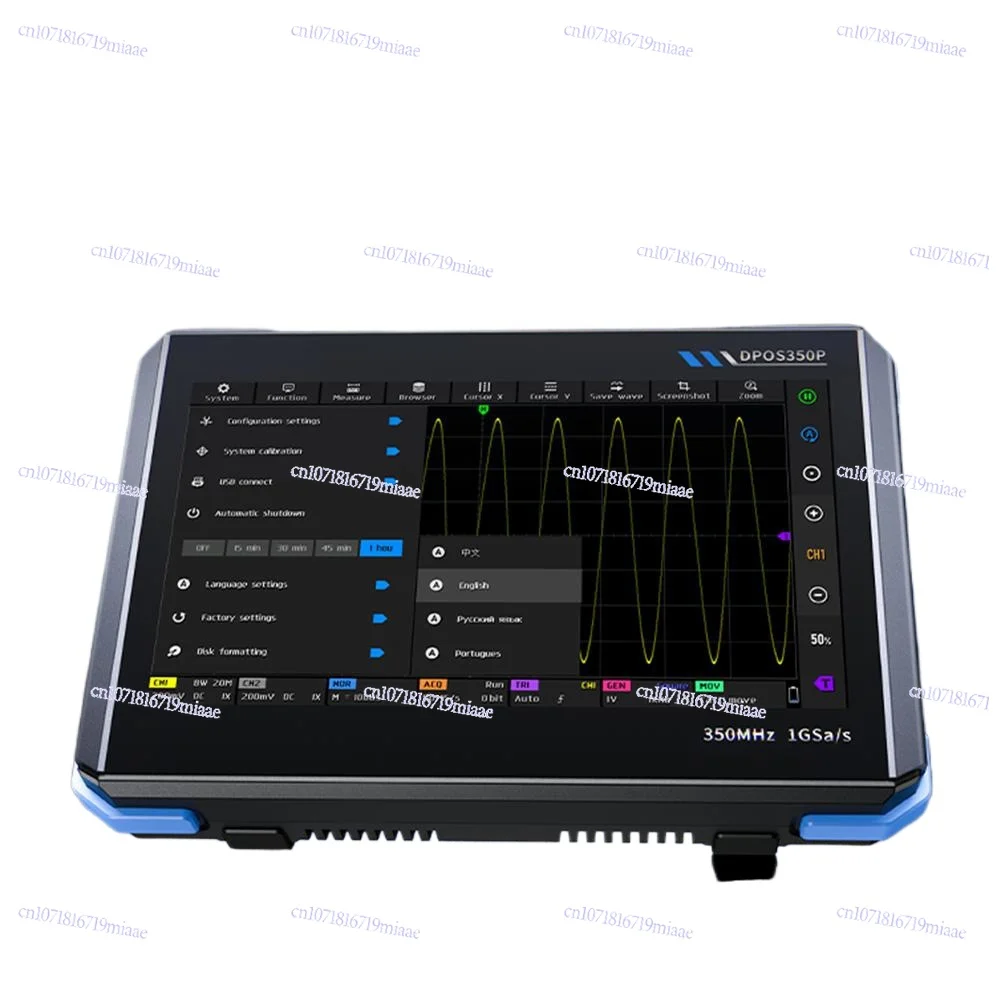 

4-In-1 350M Flat Panel Oscilloscope Signal Generator Spectrum Analyzer