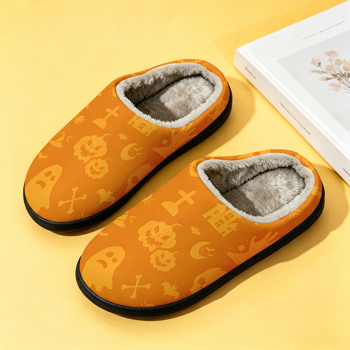 Orange Haunted Hand Cat Women' - Men Shoes For Winter ulasan dan harga