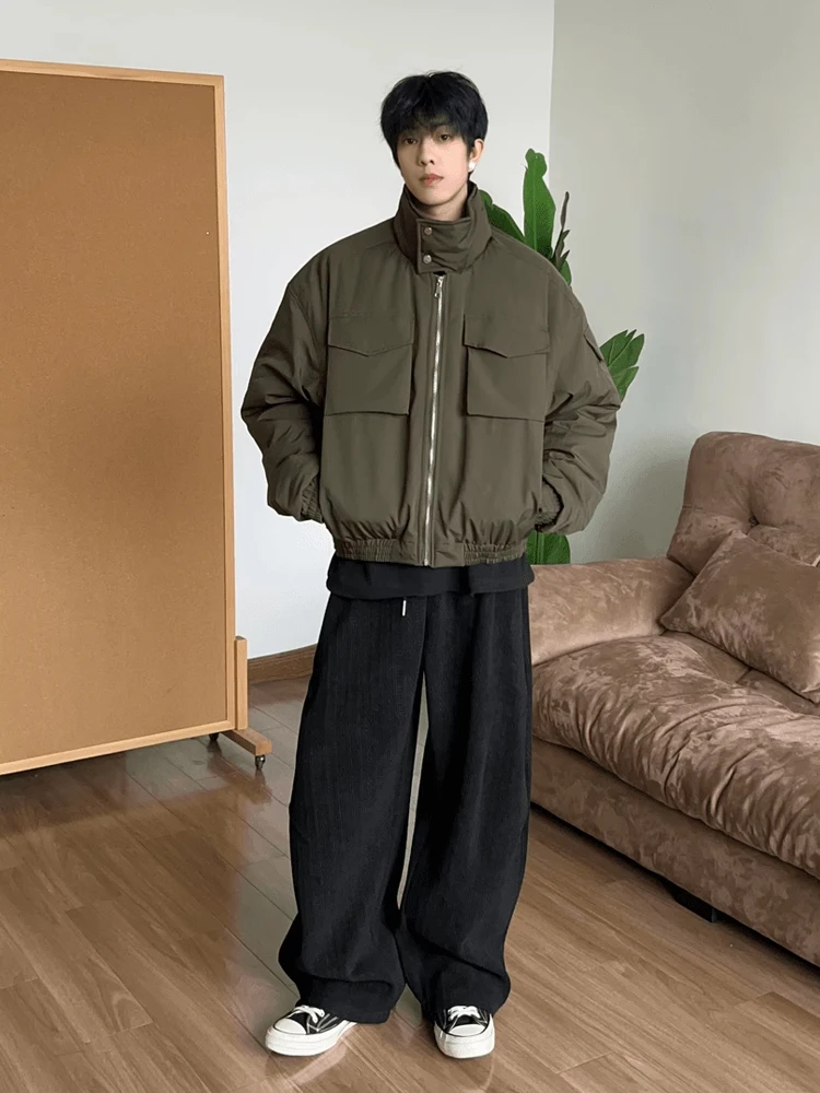 77 Lekki Bomber Kawalerkowy lub Kurtka Lotnicza Jaet Bawełniana Odzież Robocza Zimowa Stójka Męska Odzież Wierzchnia Ocieplana Poliester...