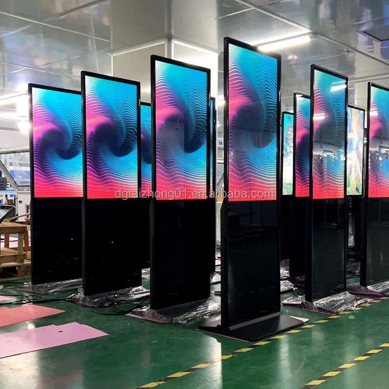 Signage Kiosk Touchscreen für Einkaufszentrum 43-Zoll Smart Sign LCD Vertikales Display Totem Interaktiver Panelständer Digital