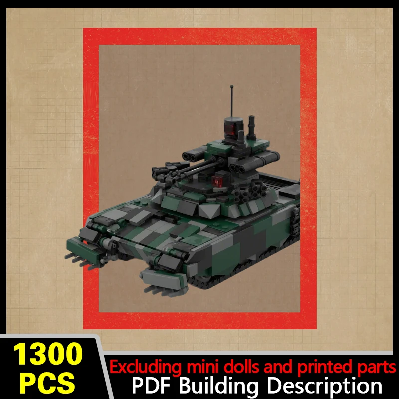 BMPT-90 Support Combat Vehicle Model MOC Building Bricks War Equipment Modular Technology Gifts Holiday Assemble Children Toys