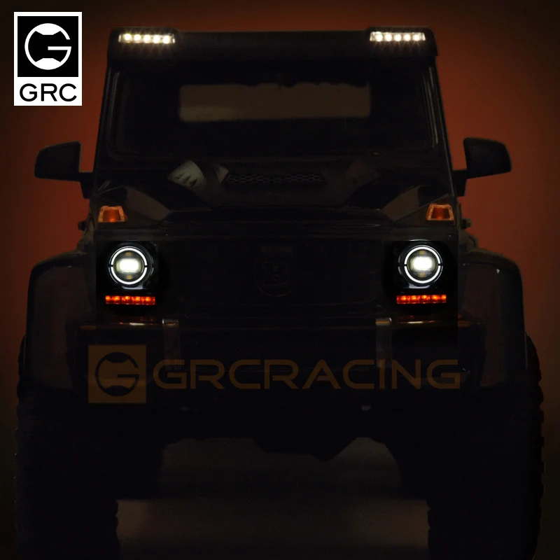 

GRC 4-Channel Wireless SMD LED Control System / Bluetooth linkage Head&Tail lights For TRX4 TRX6 Benz G500 G63 #G150PG