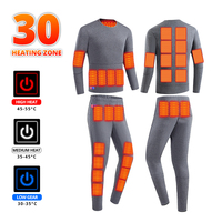 Winter USB Electric Heating Jacket Pants Heated Thermal Underwear Men Women Thermal Heated Underwear Electric Heated Equipment