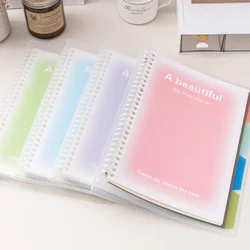 Ins Loose-leaf Notebook Detachable Gradient Color Lined Simple Writing Pads Student Stationery School Office Supplies