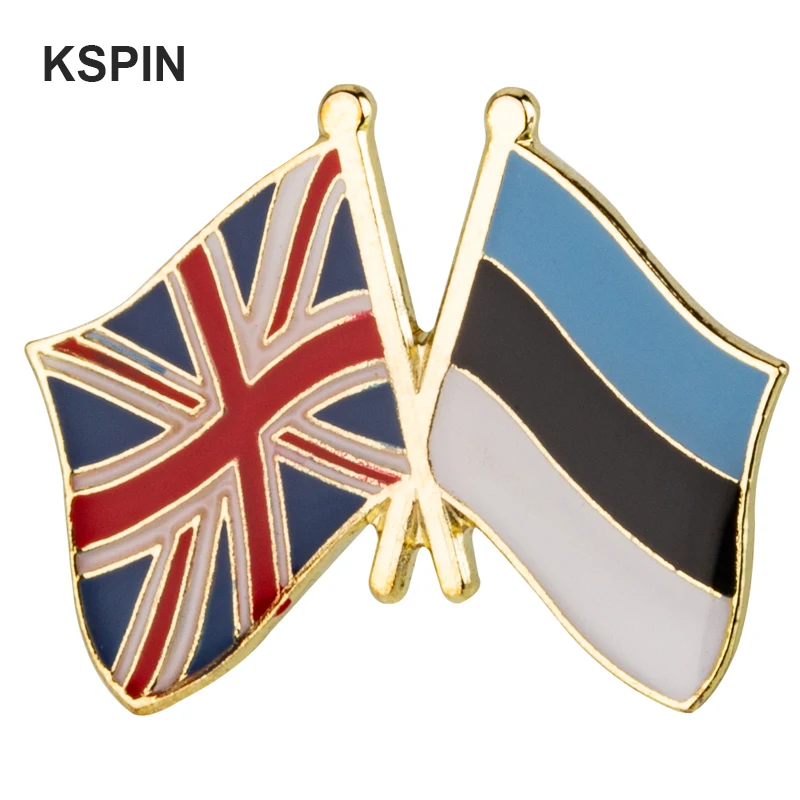 UK & Bangladesh Flag Laple Pin Badge Brooch