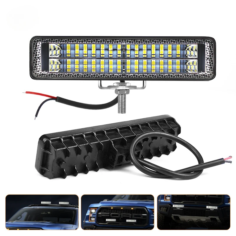 

Led Auto Work Lamp off-Road Vehicle Modification Headlight Motorcycle Light 84W Spotlight One-Shaped Auxiliary Light