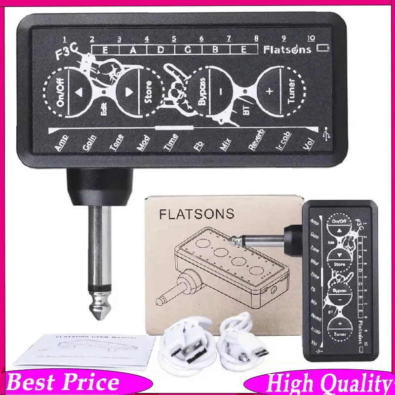 flatsons-f3c-mini-headphone-amp-tuner-–-all-in-one-portable-guitar-bass-amplifier-with-built-in-speaker-clip-on-tuner-amp