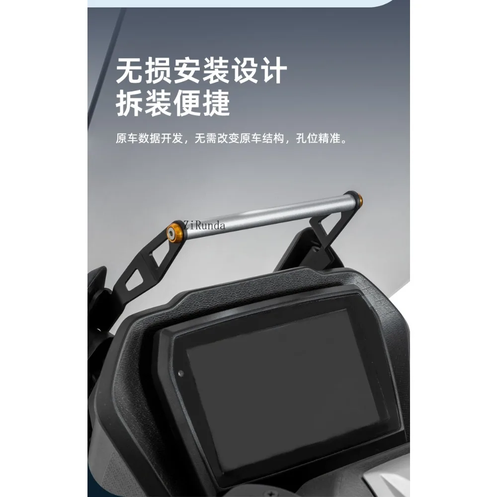 Staffa di navigazione per telefono cellulare per moto, modifica della staffa per registratore di guida