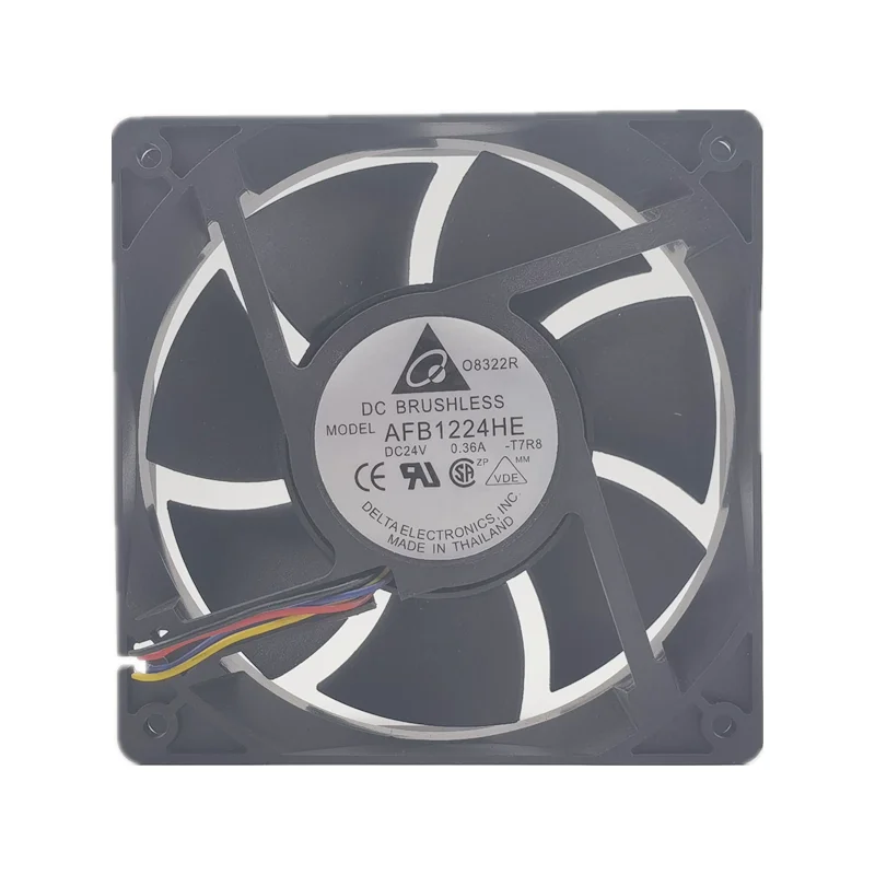 New delta AFB1224HE 24V 0.36A 12038 12cm large air volume inverter cooling fan