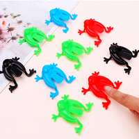 30Pcs 5.5x6CM Fun Colorful Plastic Jumping Frog Bounce Toys Kids Birthday Party Baby Shower Gift Pinata Filler Boy Girl Reward