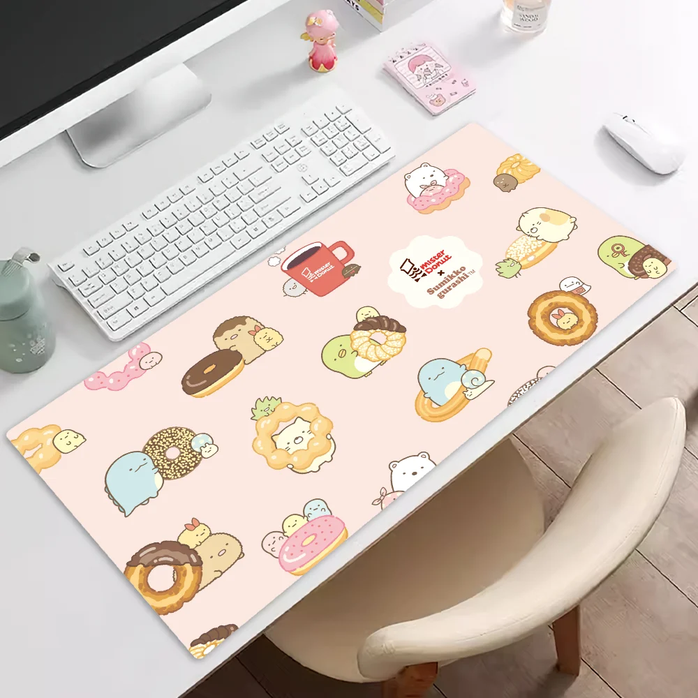 Sumikko Gurashi Cartoon Mousepad Pad Rubber Table Mat Extended Gaming Lock Edge Keyboard Mat