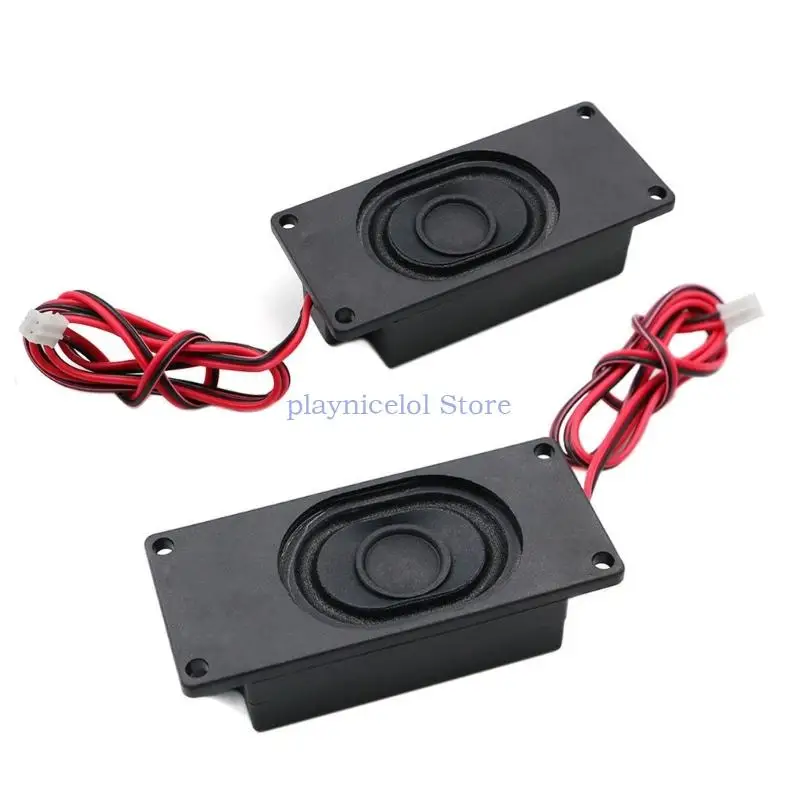 1pair Speaker 3070 8Ohm 3W Computer Loudspeaker Speaker Full Frequency Rectangles Speaker Quality Sound for Electronics