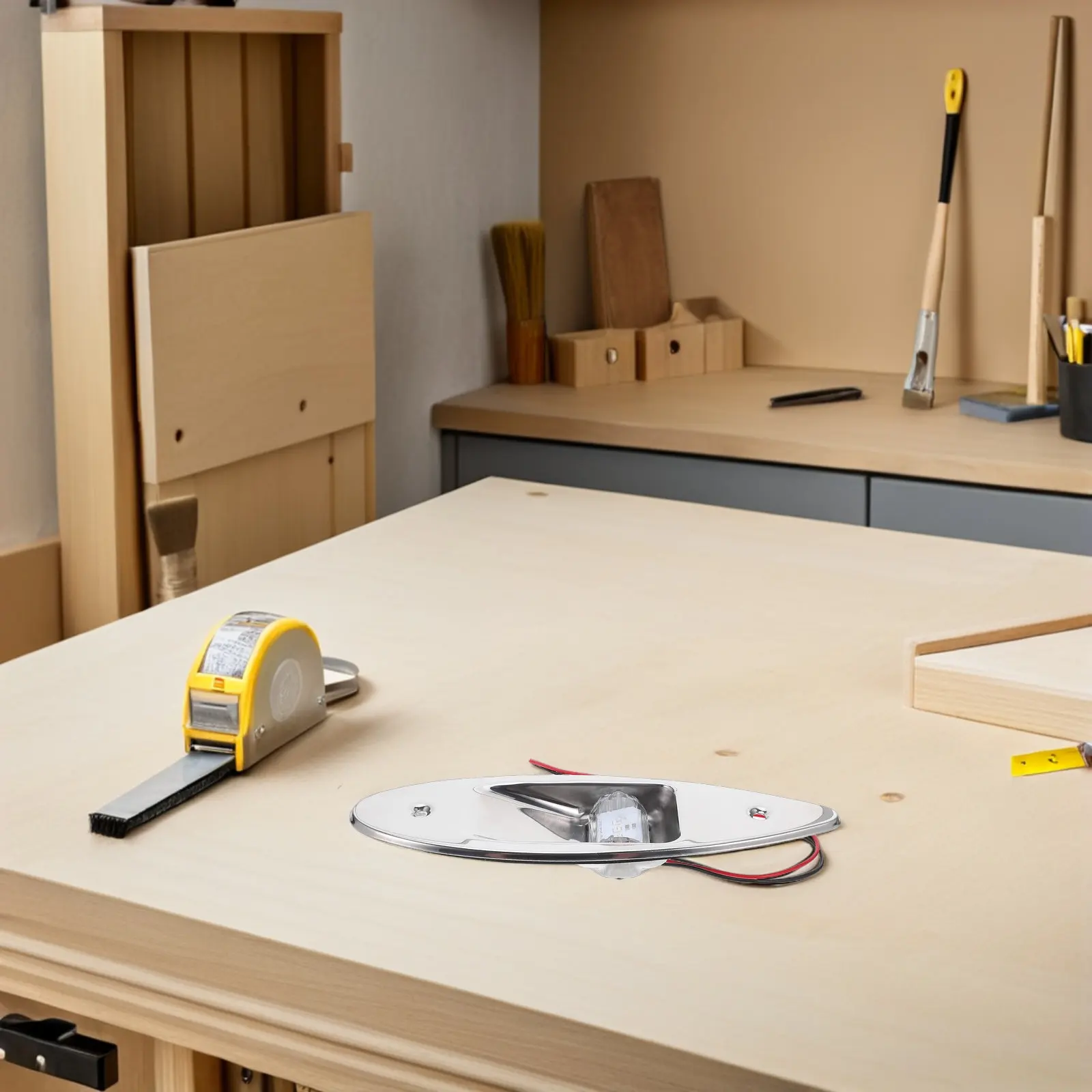 

Комплект из 2 светодиодных навигационных фонарей для лодок, врезные, из нержавеющей стали, красные боковые сигнальные лампы для носовой части каяка