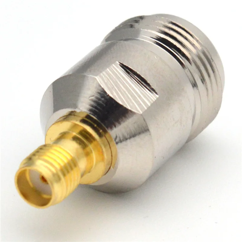 1 Stück SMA-zu-N-Adapter SMA-Buchse zu N-Buchse RF-Koaxialstecker aus Messing, gerade Ausführung, Großhandel – Detail 4