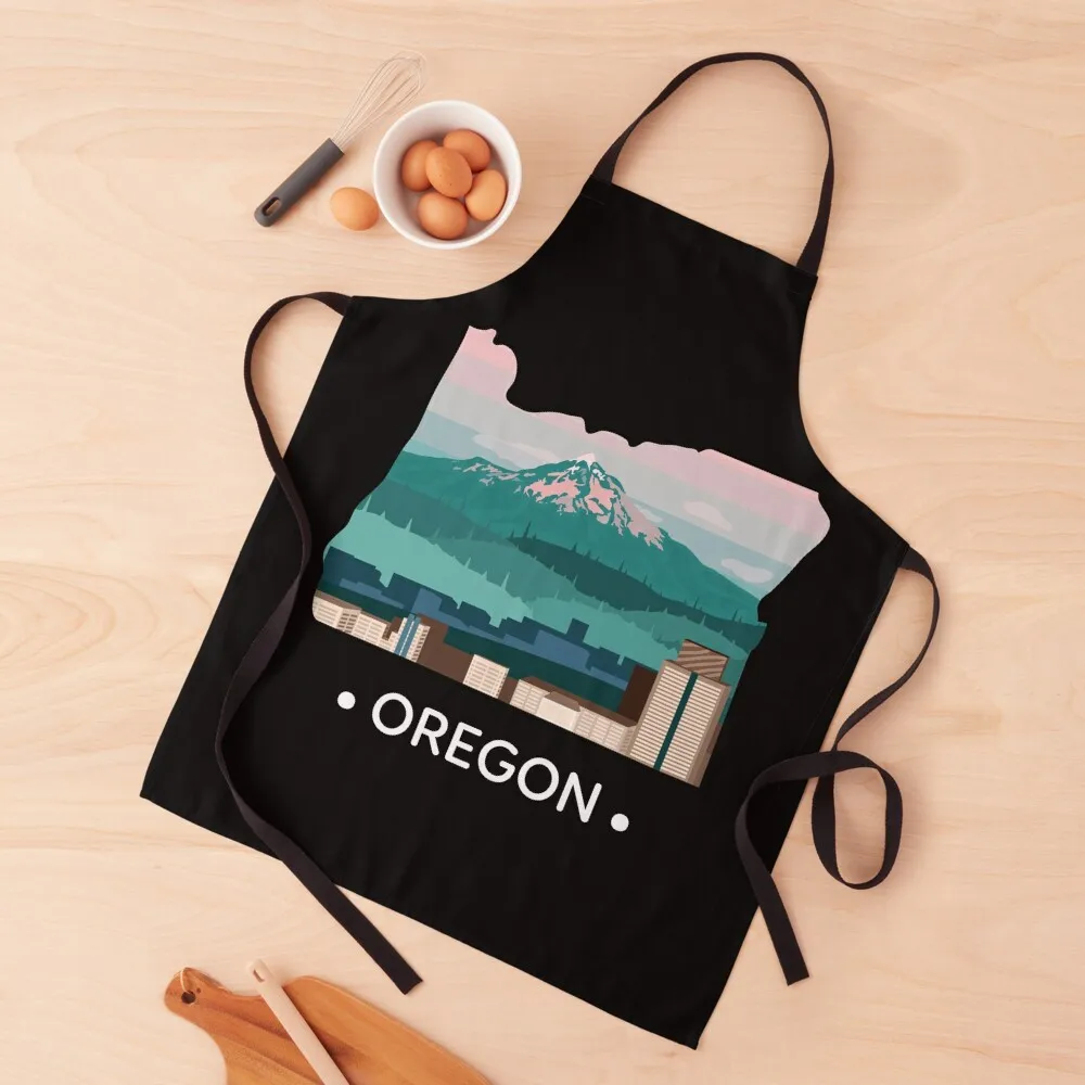 

State of Oregon Apron kitchen girl Household Items Useful Apron