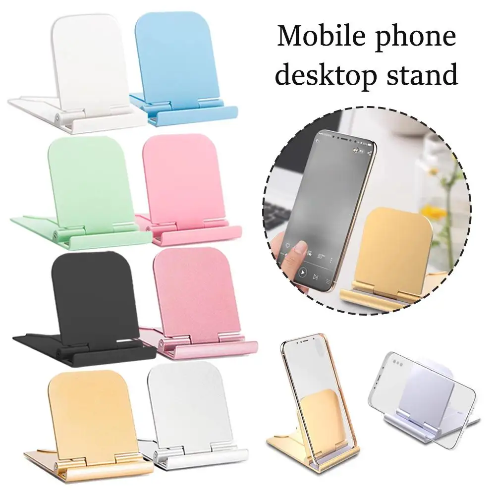 1Pc Mini Mobile Phone Desktop Stand Foldable ABS Material Angle Desk Adjustable Tablet Holder Stand Support Stand Cell Phon R6P0