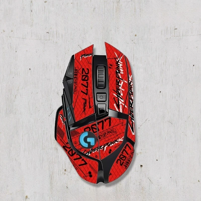 LogitechG502 Cinta de agarre para ratón Skate pegatina hecha a mano piel de lagarto antideslizante chupar el sudor pegatina antideslizante sin ratón
