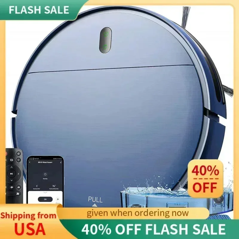 PMD4-ZCWA 로봇 진공청소기 및 물걸레 청소기 콤보, WiFi/앱/알렉사 기능이 있는 2 in 1 물걸레 로봇 진공청소기, 로봇 진공청소기, 일정 설정