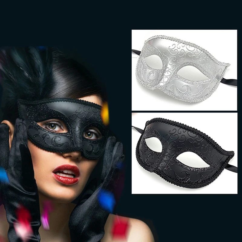 Maschere in maschera per coppia veneziana donna pizzo uomo PP Costume Cosplay carnevale Prom Party personalità maschere copricapo